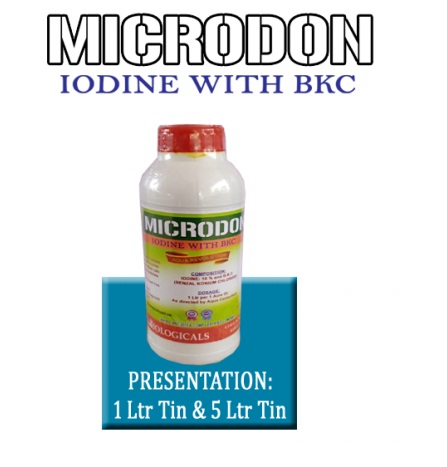 मायक्रो डॉन - आयोडीन आणि बीकेसी sanitizer